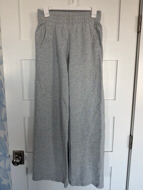 NEW WO TAG AERIE OFFLINE Gray Wide-Leg Sweatpants with Elastic Waist Size XS
